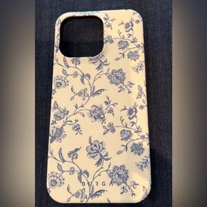 Burg Floral Blue & White Mini Bag Phone Case